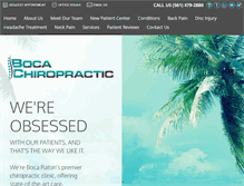 Tablet Screenshot of bocachiropractic.com